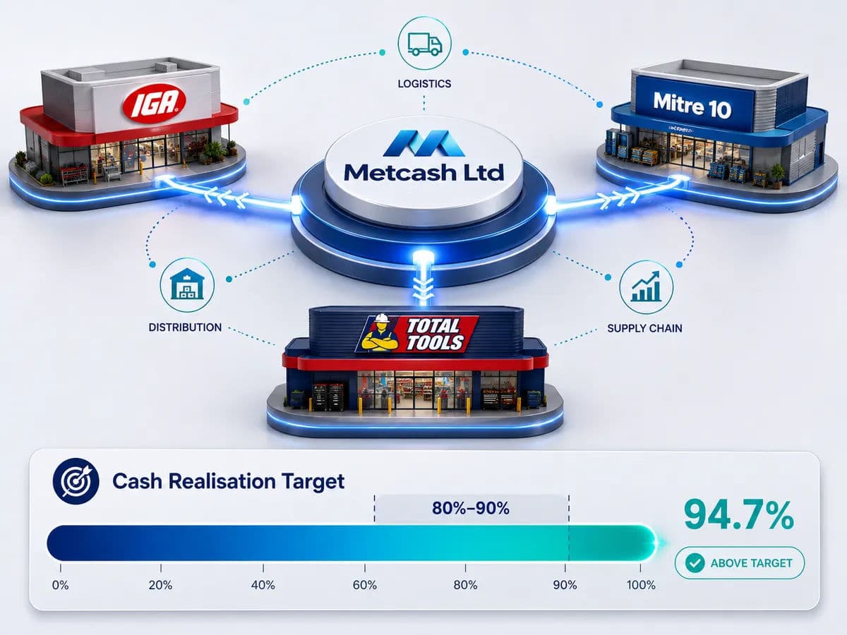 A diagram representing the Metcash distribution network.