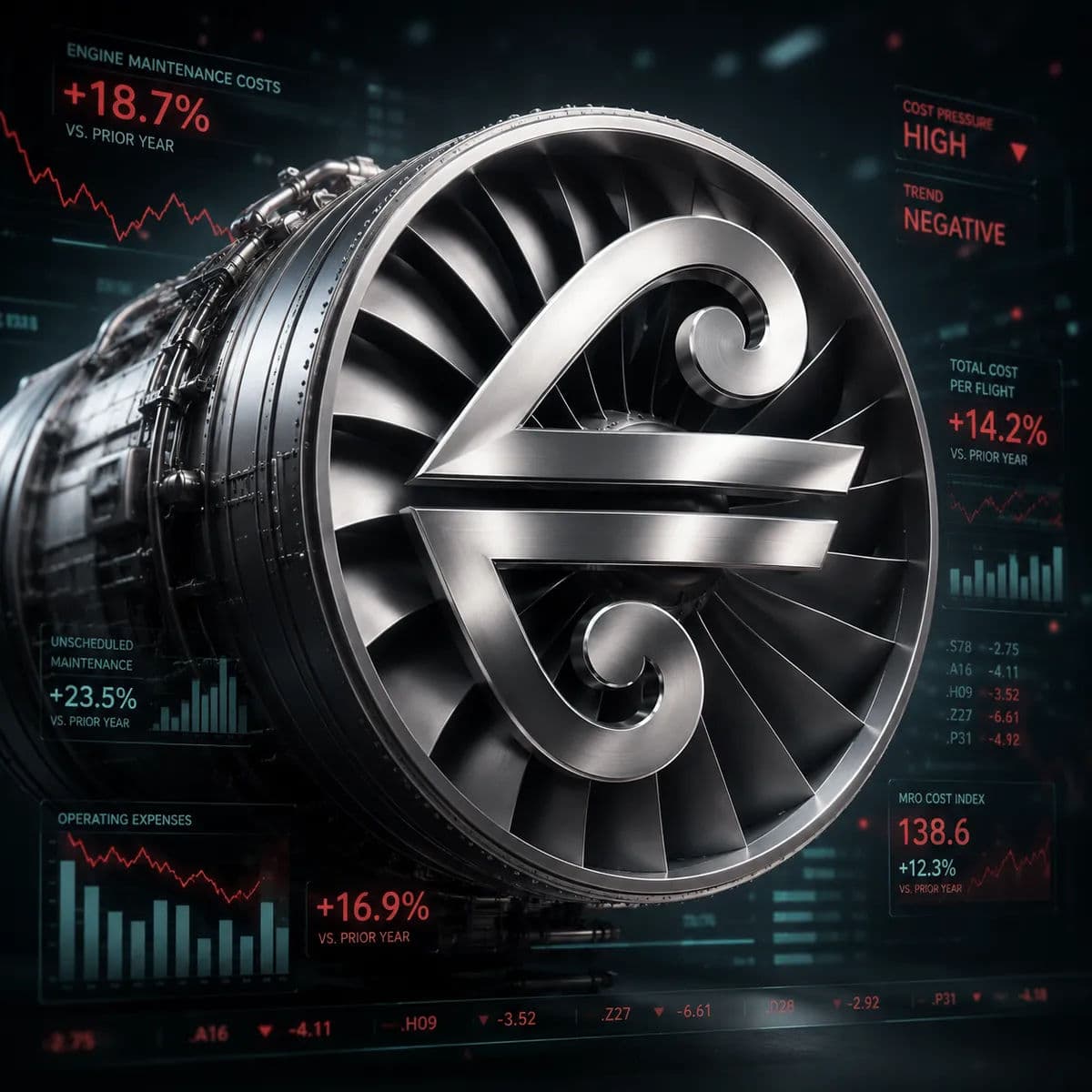 An illustration of the Air New Zealand koru logo