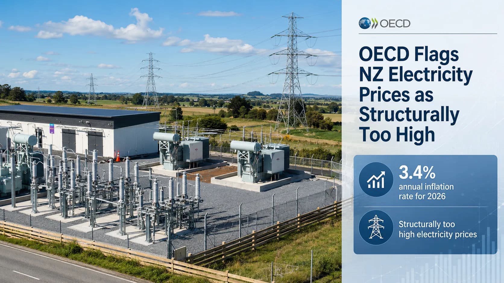 OECD Urges Energy Reforms to Address Structurally High Electricity Prices